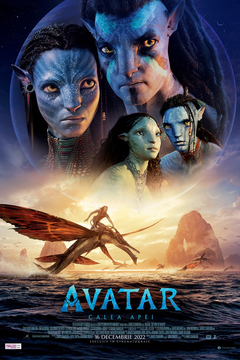 Afis 3D Avatar: Calea apei - dublat HU (Avatar: The Way of Water)
