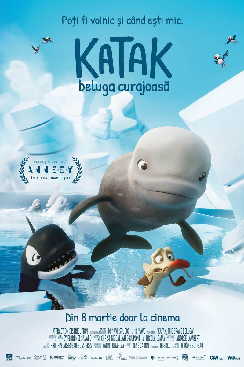 Afis 2D Katak - Beluga curajoasă - dublat HU (Katak: The Brave Beluga)
