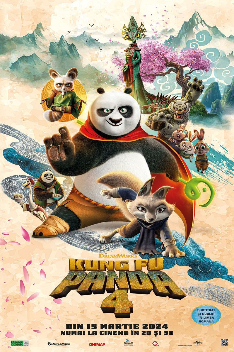 Afis 3D Kung-Fu-Panda 4 - dublat HU (Kung-Fu-Panda 4)